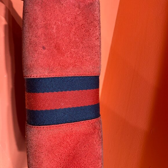 Authentic Gucci Suede Web Small Ophidia Chain Bag - Picture 6 of 10